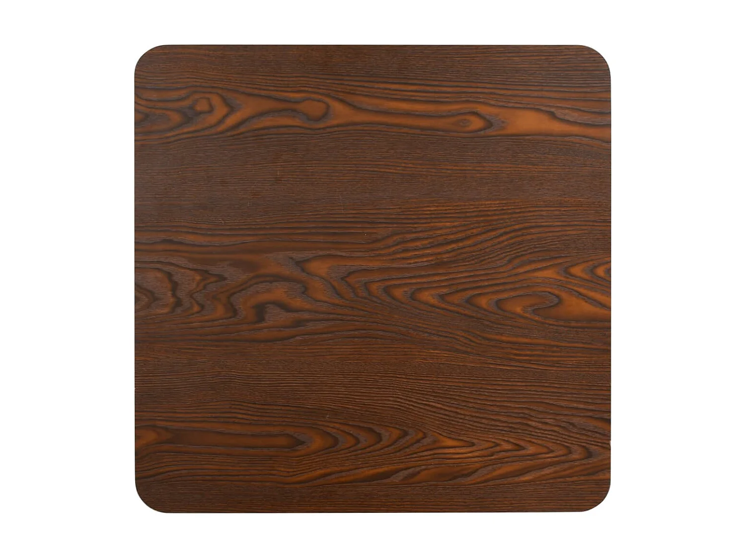 Table de bistro Marron foncé 80x80 cm MDF