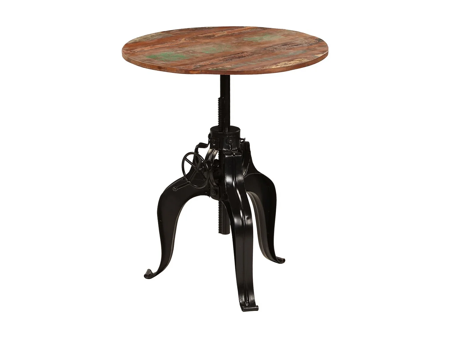 Table de bar Bois de récupération massif 75 x (76-110) cm