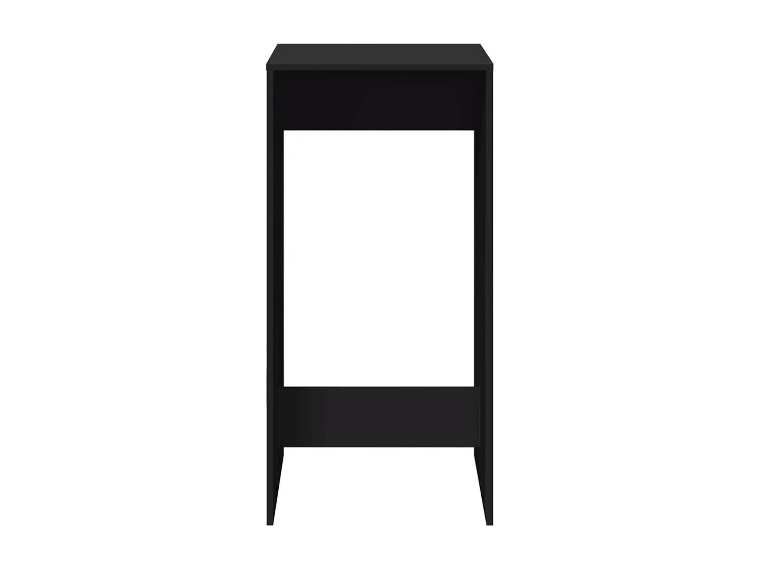 Table de bar noir 51x50x103,5 cm bois d'ingénierie