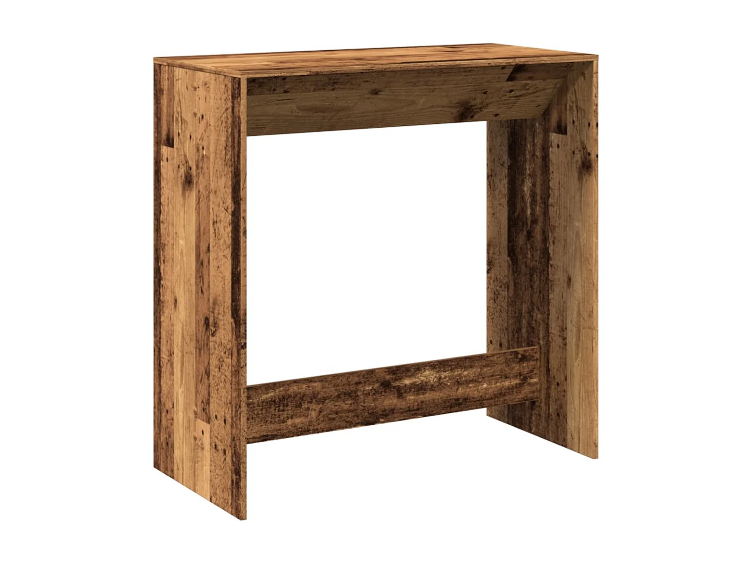 Table de bar vieux bois 102x50x103,5 cm bois d'ingénierie