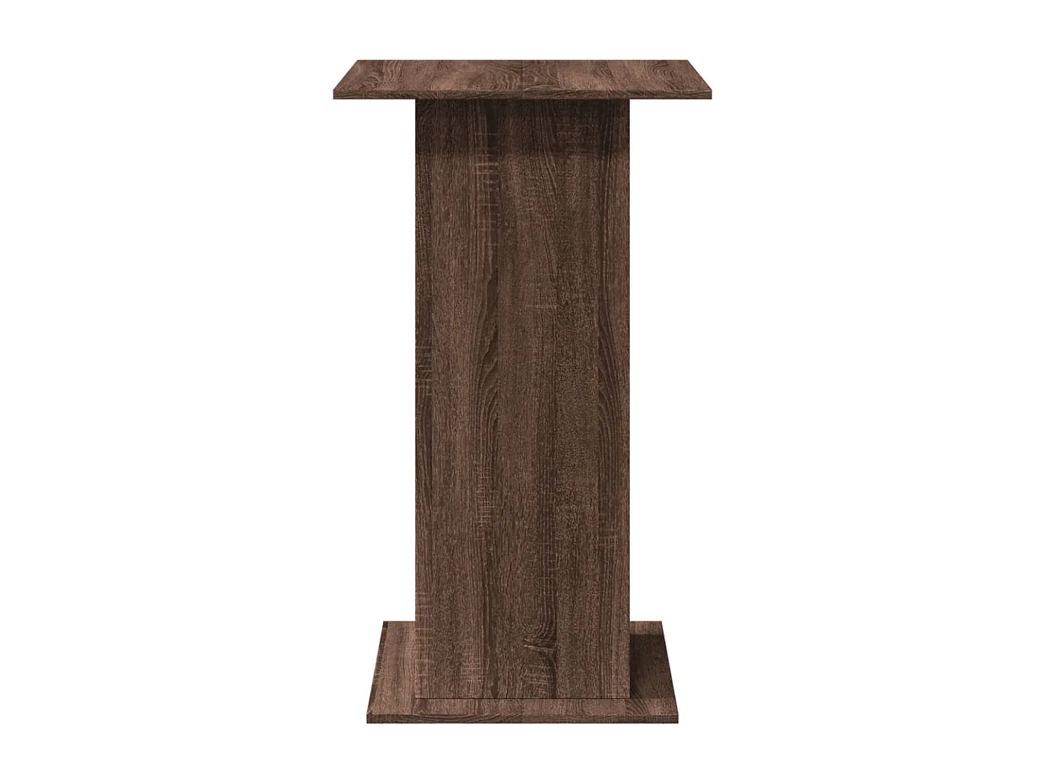 Bartafel met opbergruimte 60x60x102 cm hout bruin eikenkleur