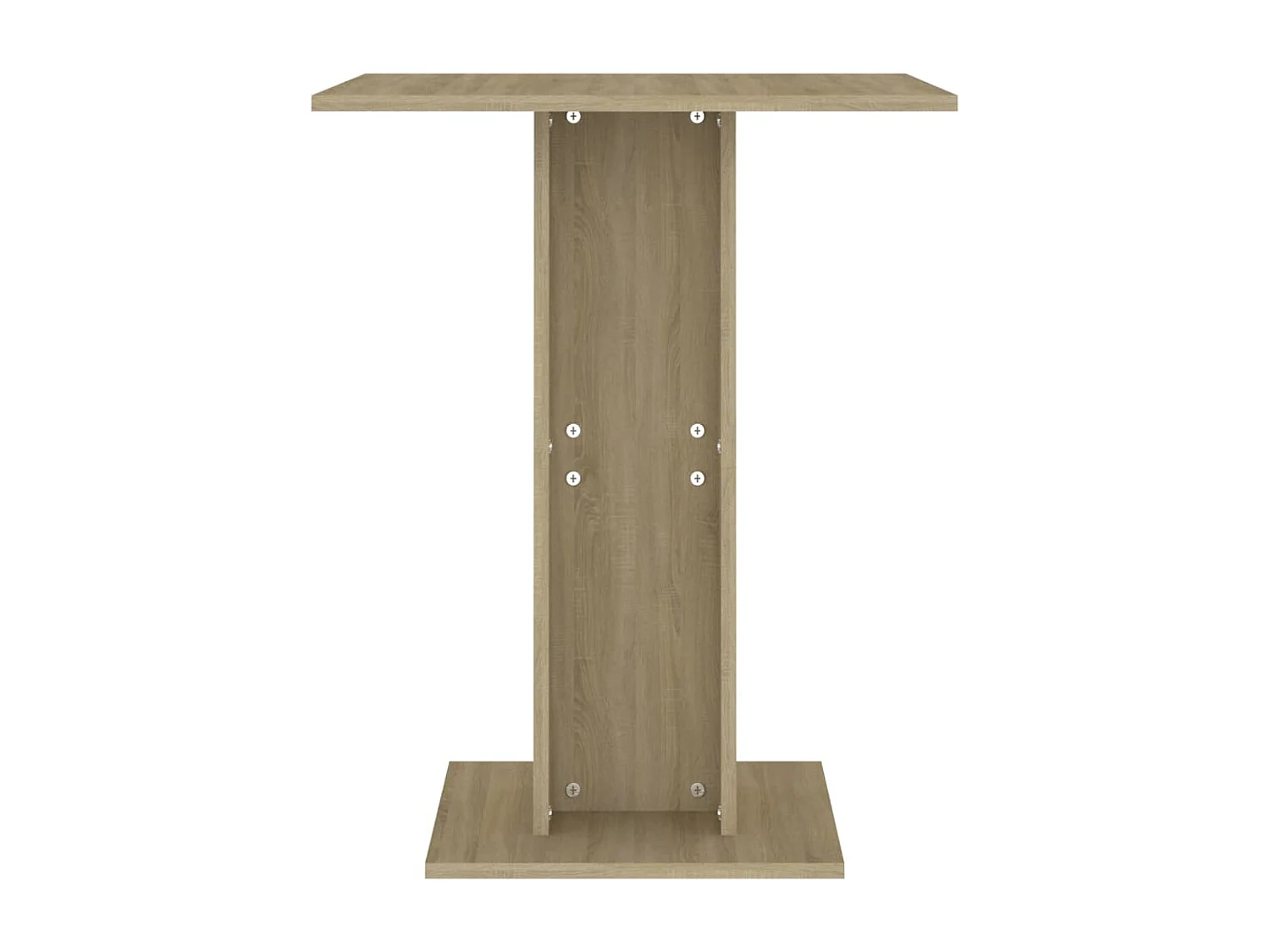 Table de bistro Chêne sonoma 60x60x75 cm Aggloméré