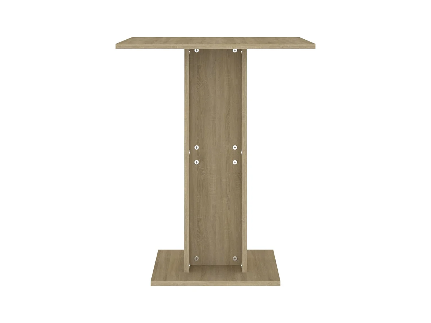 Table de bistro Chêne sonoma 60x60x75 cm Aggloméré