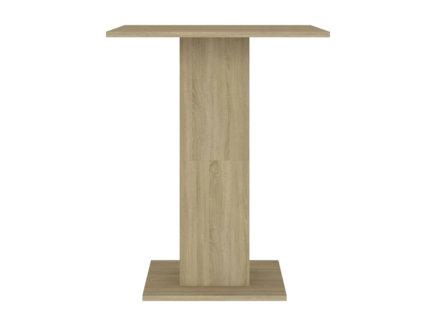 Table de bistro Chêne sonoma 60x60x75 cm Aggloméré