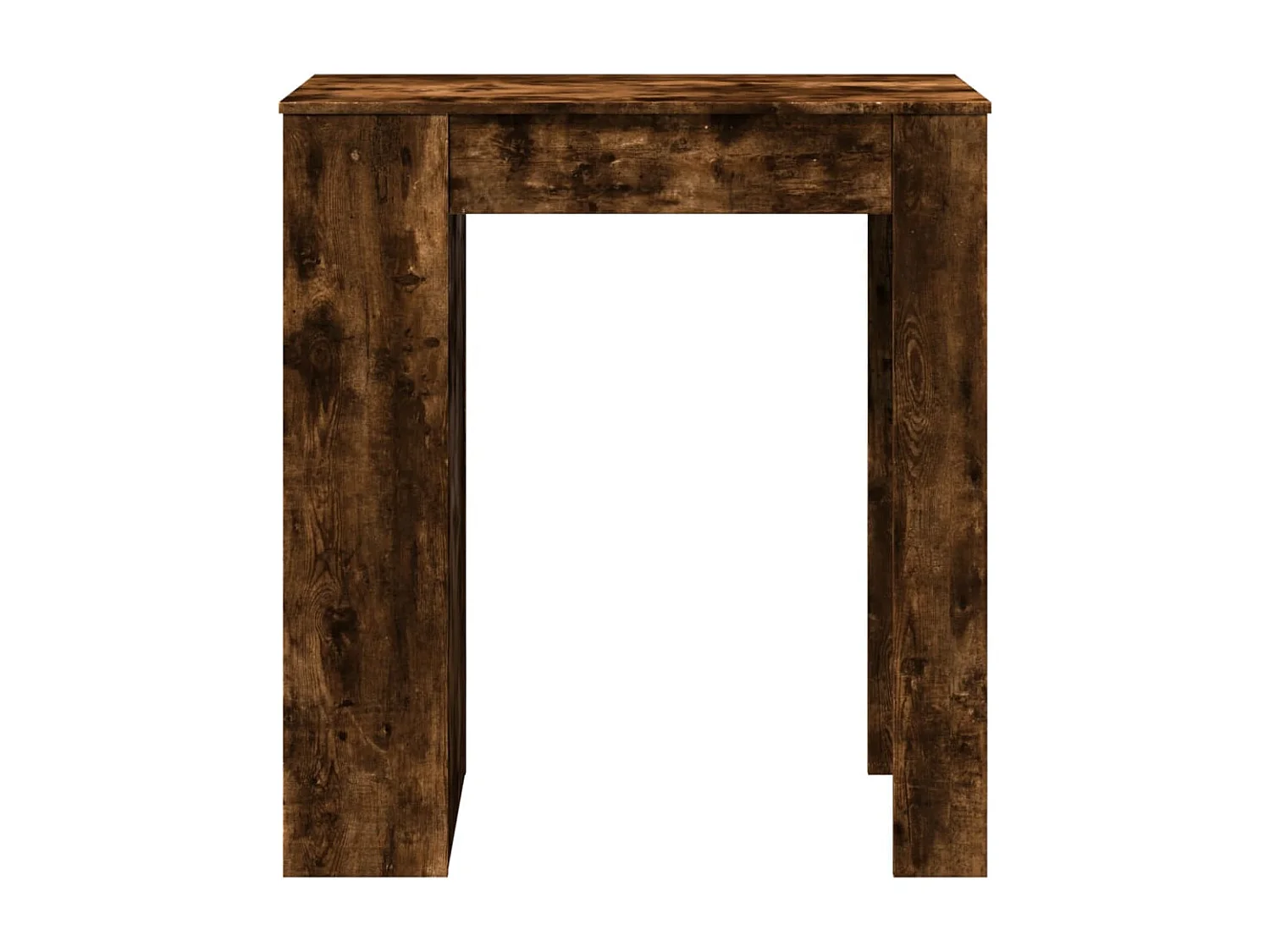 Mesa alta bar con estantes roble ahumado 95x47x103,5 cm