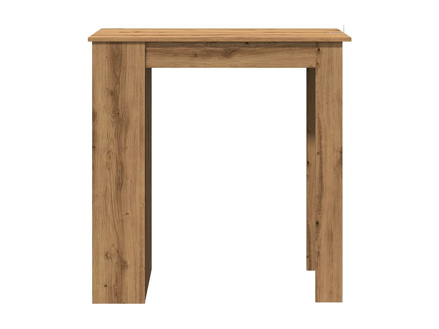 Mesa alta con estante madera roble artisan 102x50x103,5 cm