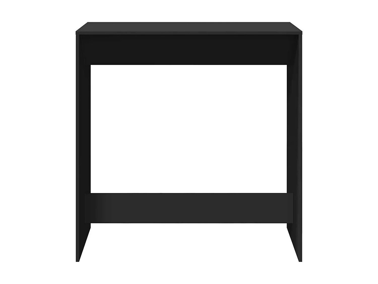 Table de bar noir 102x50x103,5 cm bois d'ingénierie