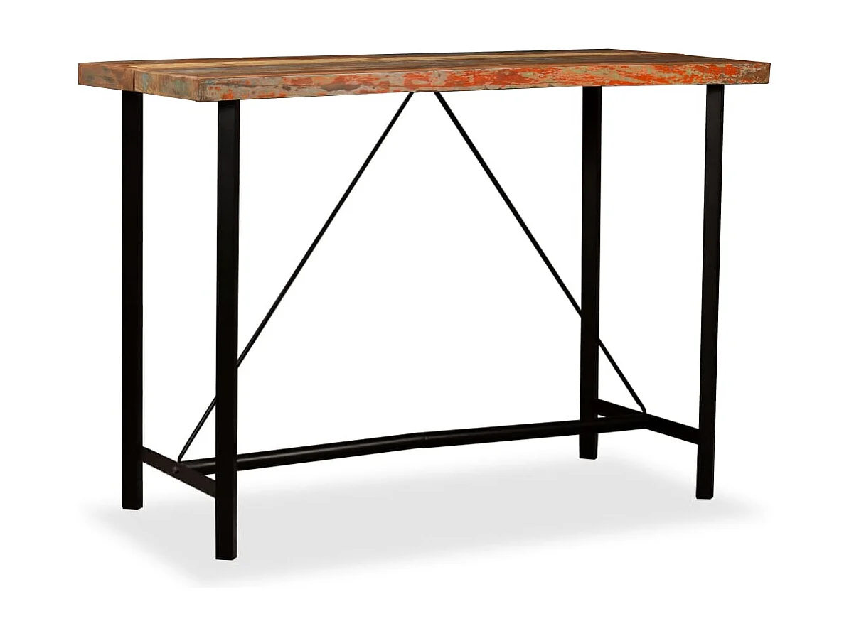 Table de bar Bois massif de récupération 150 x 70 x 107 cm
