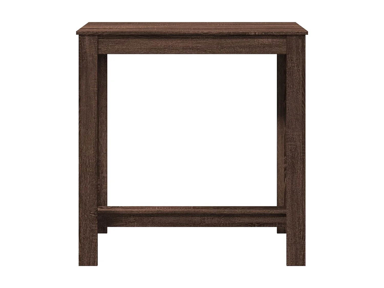 Table de bar chêne marron 102x50x103,5 cm bois d'ingénierie