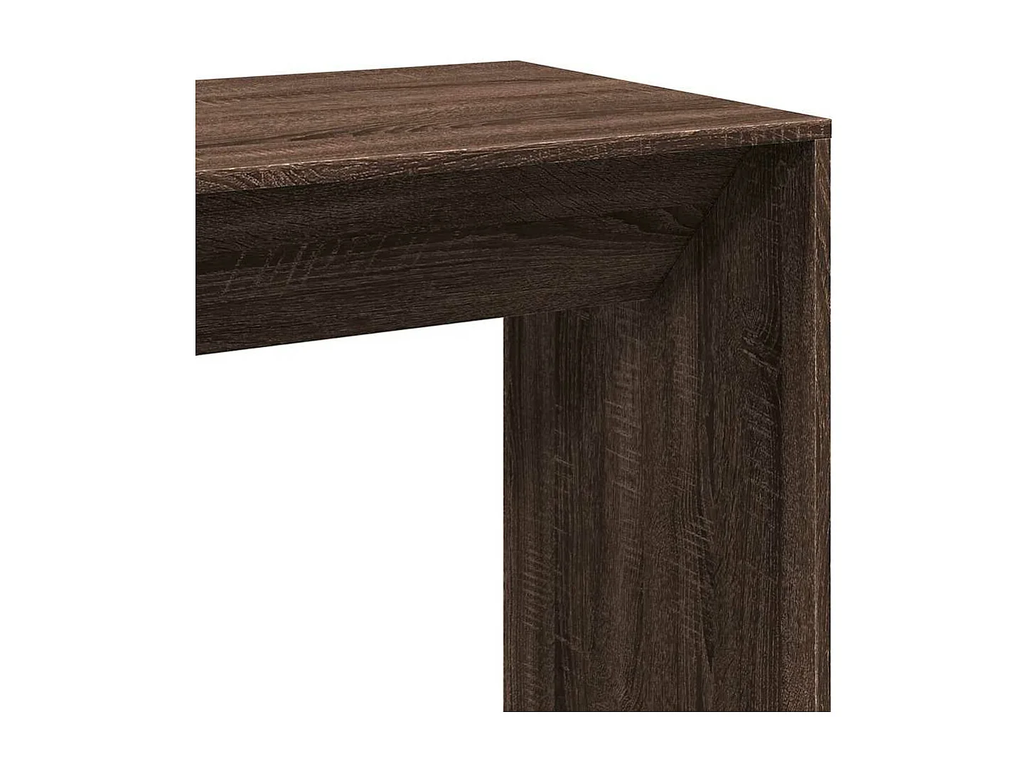 Bartafel 102x50x103,5 cm bewerkt hout bruin eikenkleur