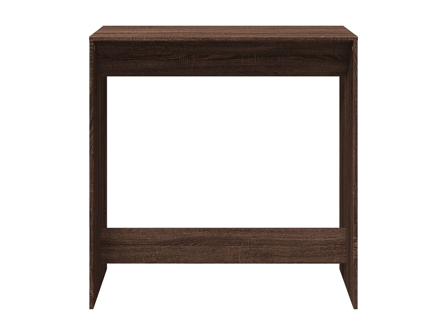 Table de bar chêne marron 102x50x103,5 cm bois d'ingénierie