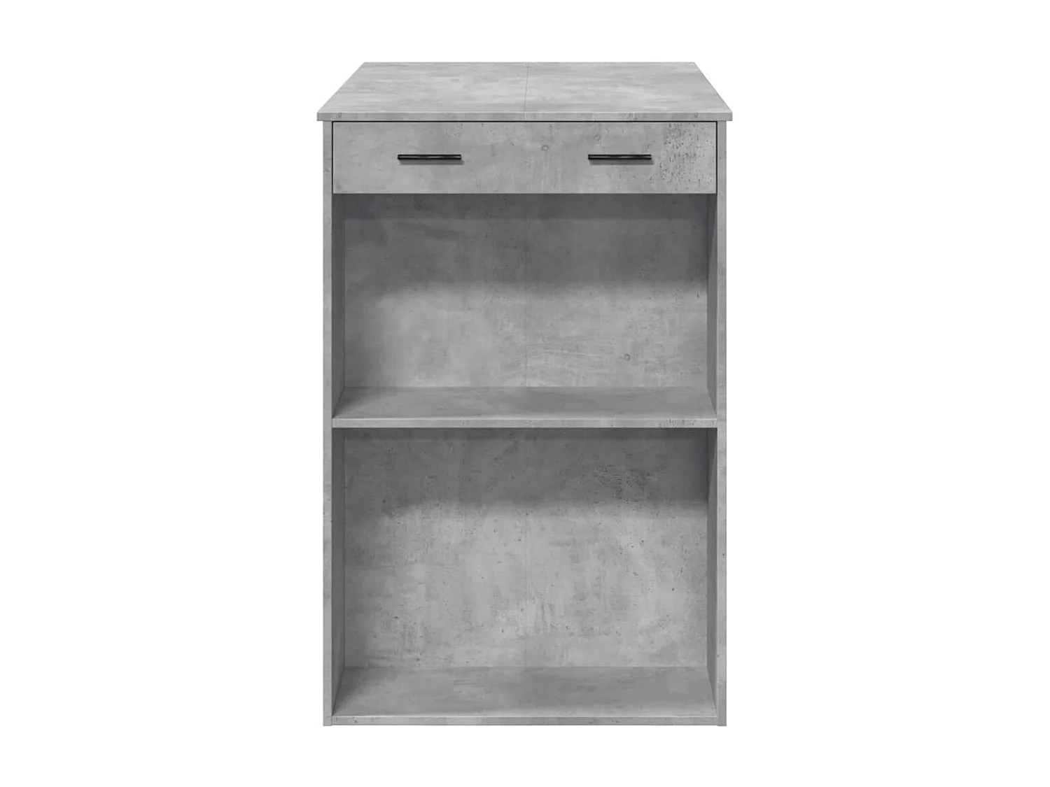 Table de bar gris béton 102x70x103,5 cm bois d'ingénierie