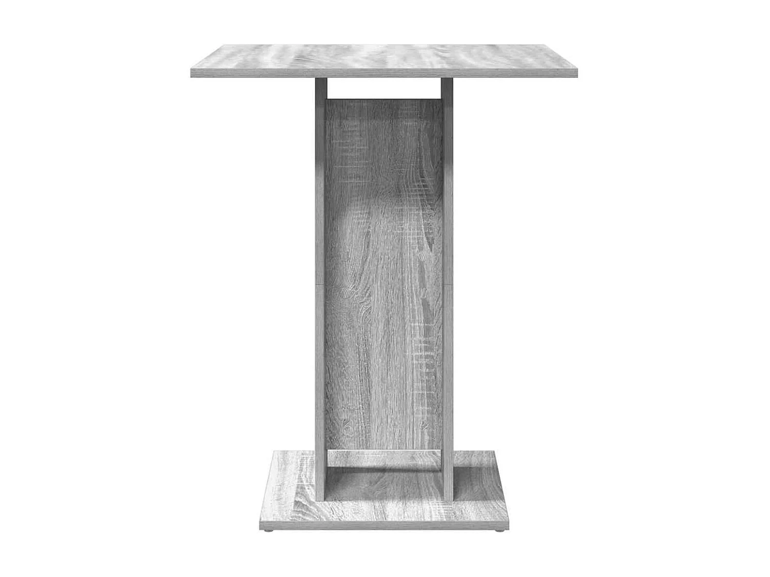 Mesa de bistró madera contrachapada gris Sonoma 60x60x75 cm