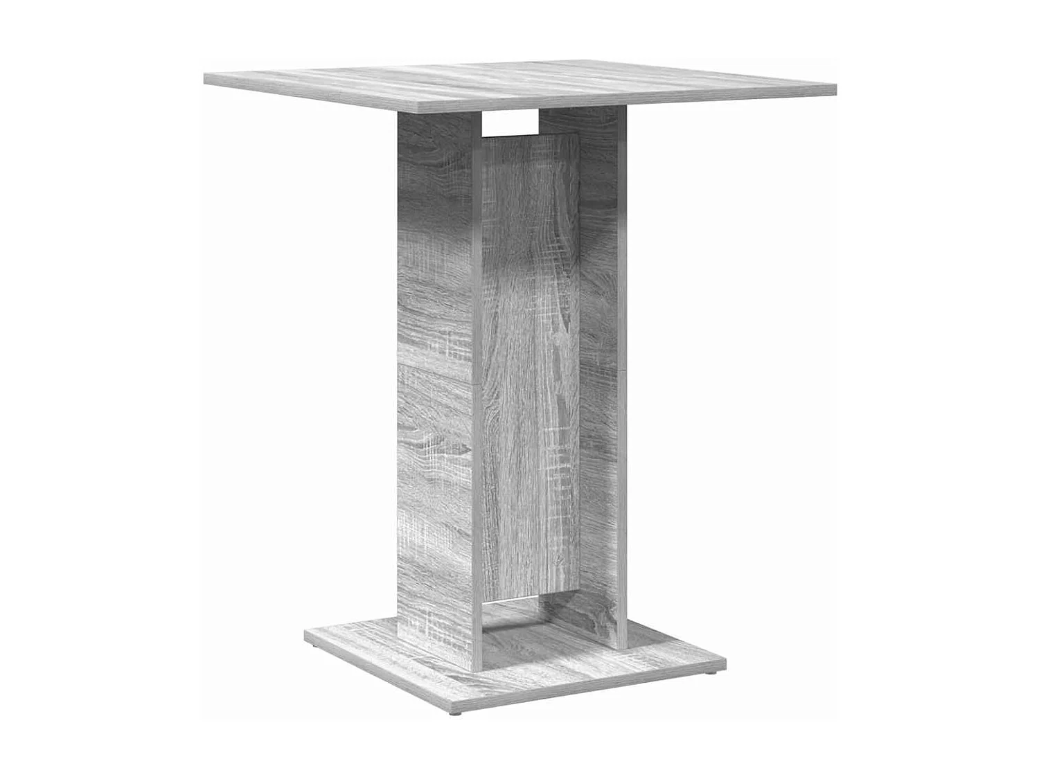 Table de bistro Sonoma gris 60x60x75 cm Bois d'ingénierie