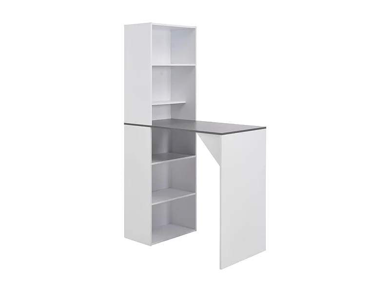 Bartafel met kastukken115x59x200 cm wit