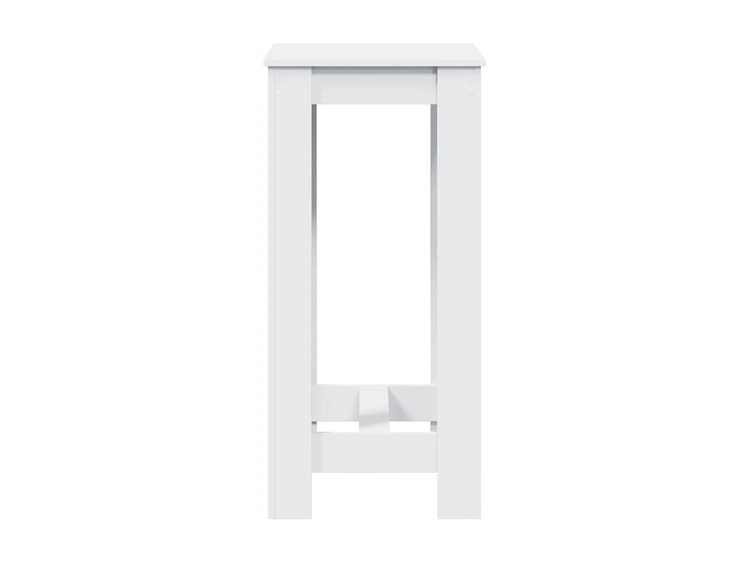 Table de bar blanc 51x50x103,5 cm bois d'ingénierie