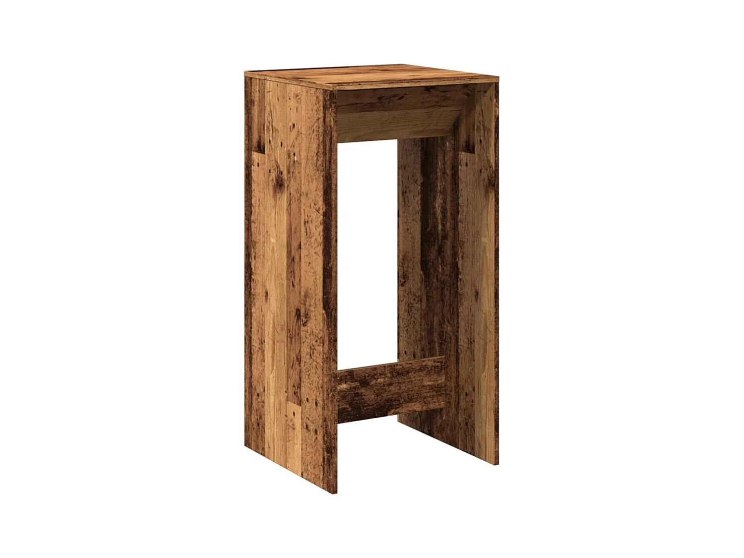 Table de bar vieux bois 51x50x103,5 cm bois d'ingénierie