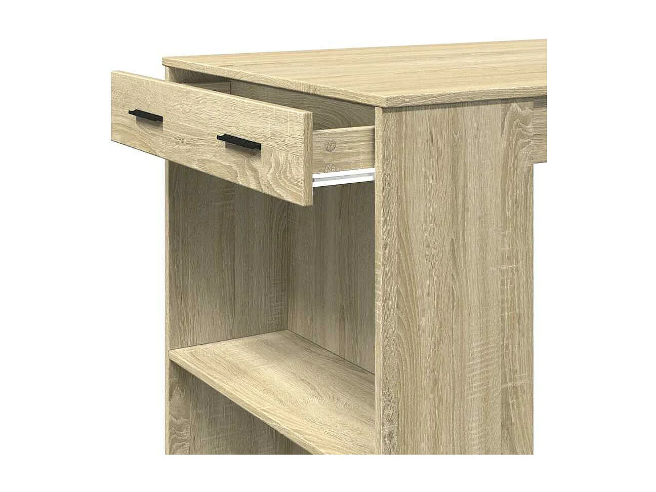 Table de bar chêne sonoma 102x70x103,5 cm bois d'ingénierie