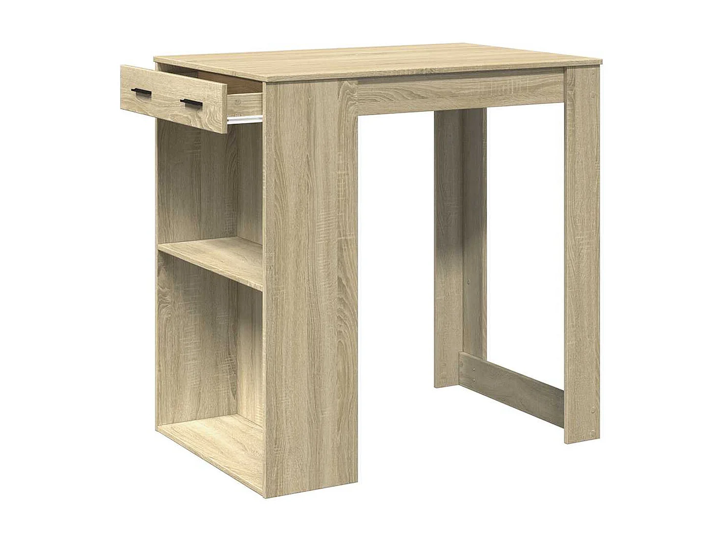 Mesa alta de bar madera ingeniería roble Sonoma 102x70x103,5 cm
