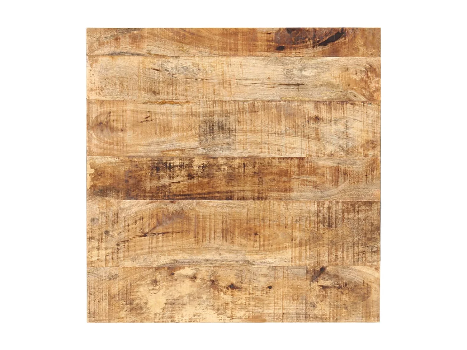 Mesa bistrô quadrada 60x60x75 cm madeira de mangueira áspera