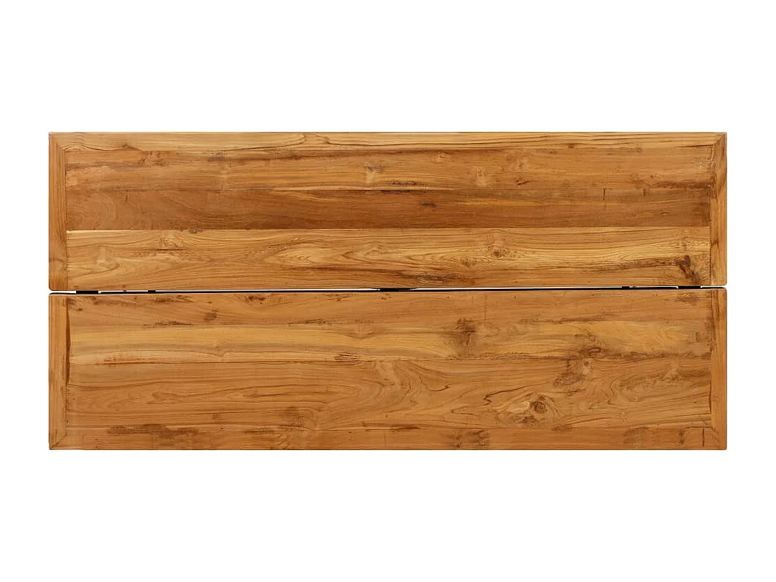 Table de bar Teck recyclé massif 150 x 70 x 106 cm