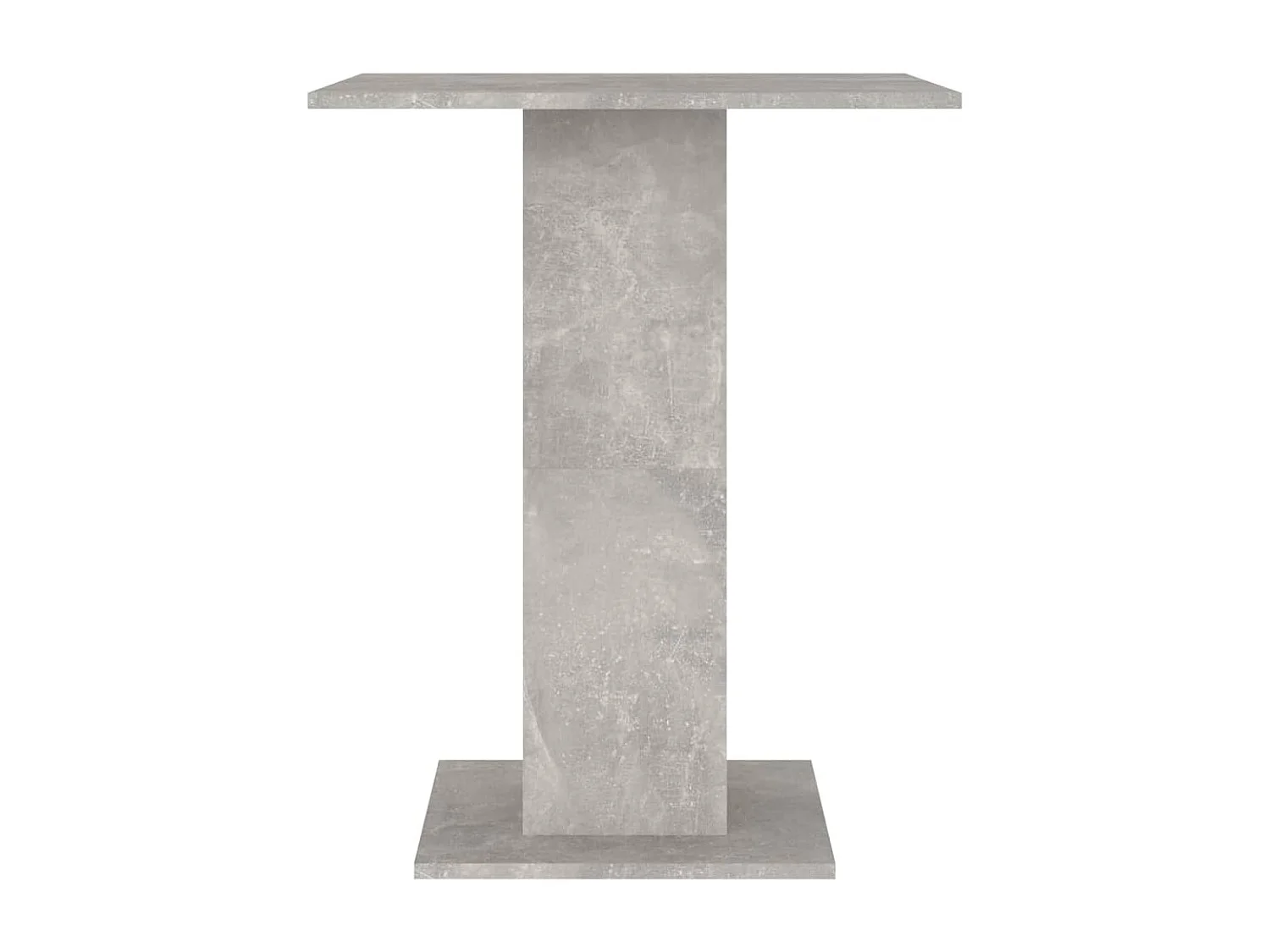 Table de bistro Gris béton 60x60x75 cm Aggloméré