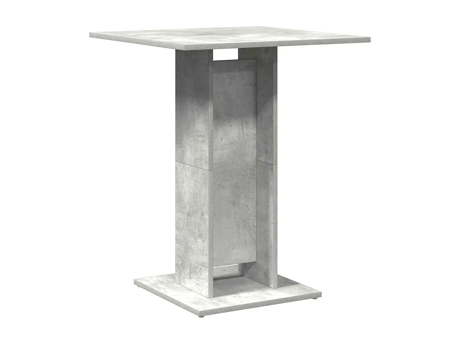 Table de bistro Gris béton 60x60x75 cm Aggloméré