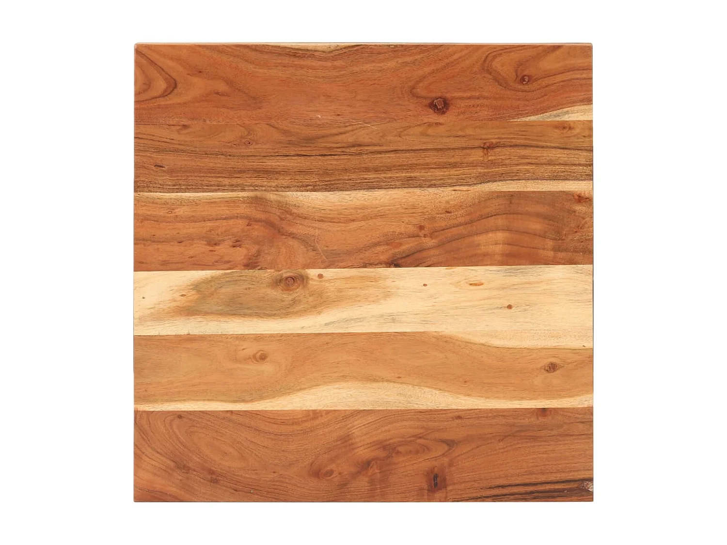 Mesa de bistrô quadrada 60x60x75 cm madeira de acácia maciça