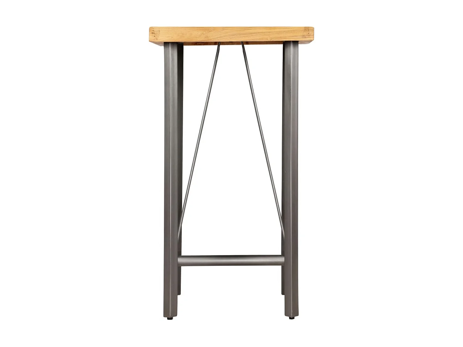 Table de bar Teck recyclé massif 60x60x107 cm