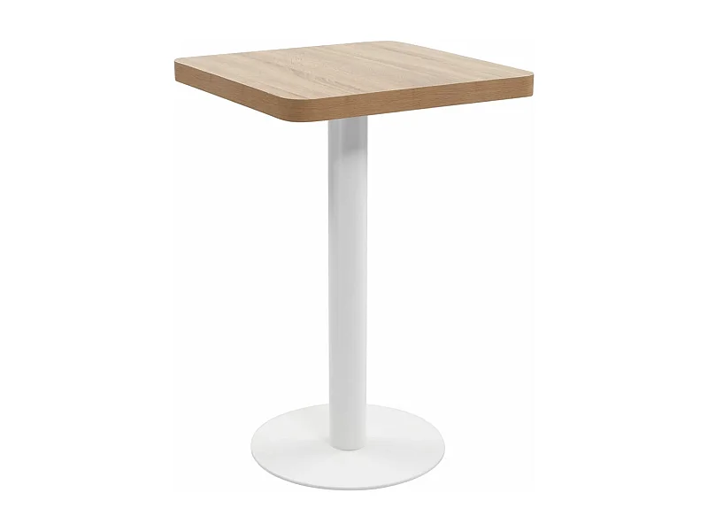 Table de bistro Marron clair 50x50 cm MDF