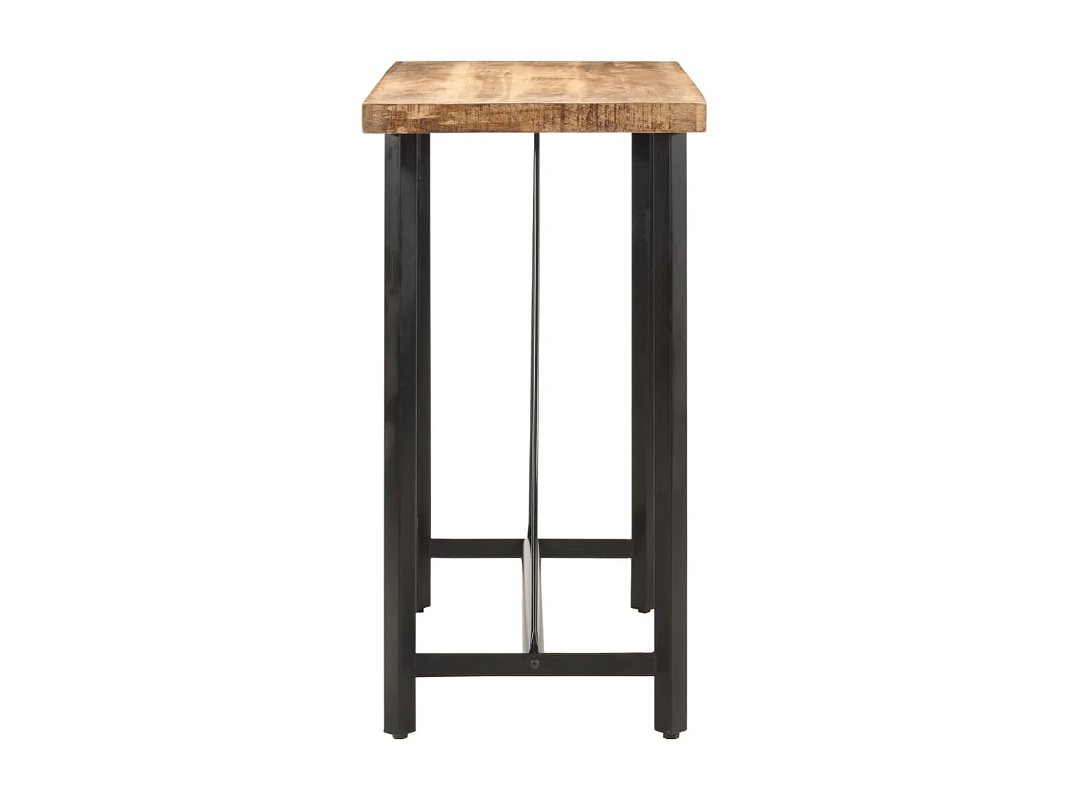 Table de bar 110x55x107 cm bois massif de manguier et fer