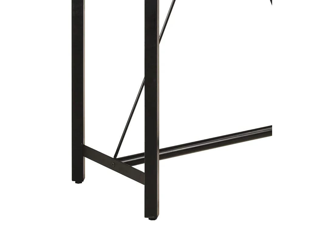 Mesa de bar 110x55x107 cm madeira de mangueira maciça e ferro