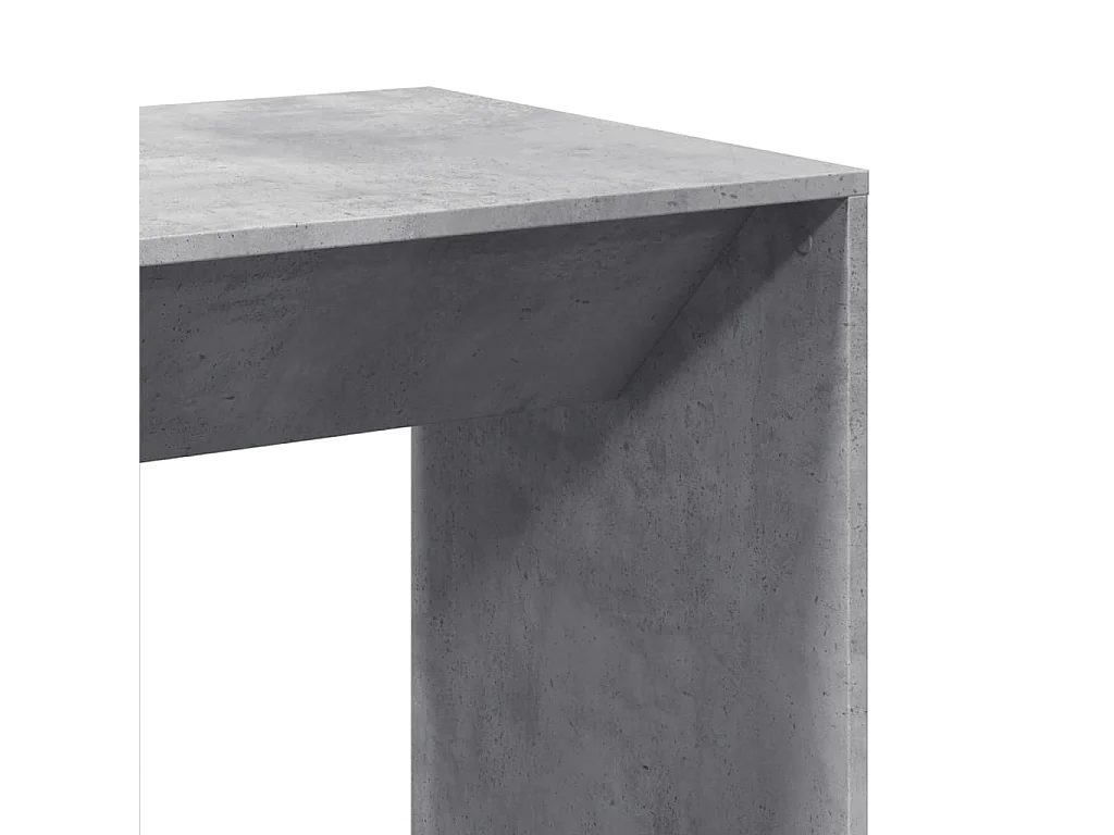 Mesa alta de bar madera ingeniería gris hormigón 51x50x103,5 cm