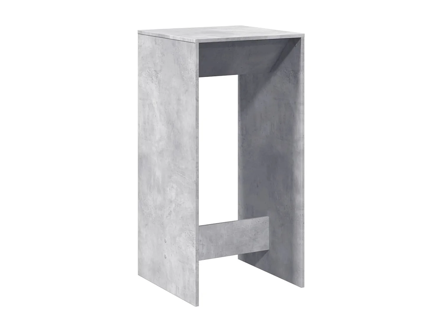 Table de bar gris béton 51x50x103,5 cm bois d'ingénierie