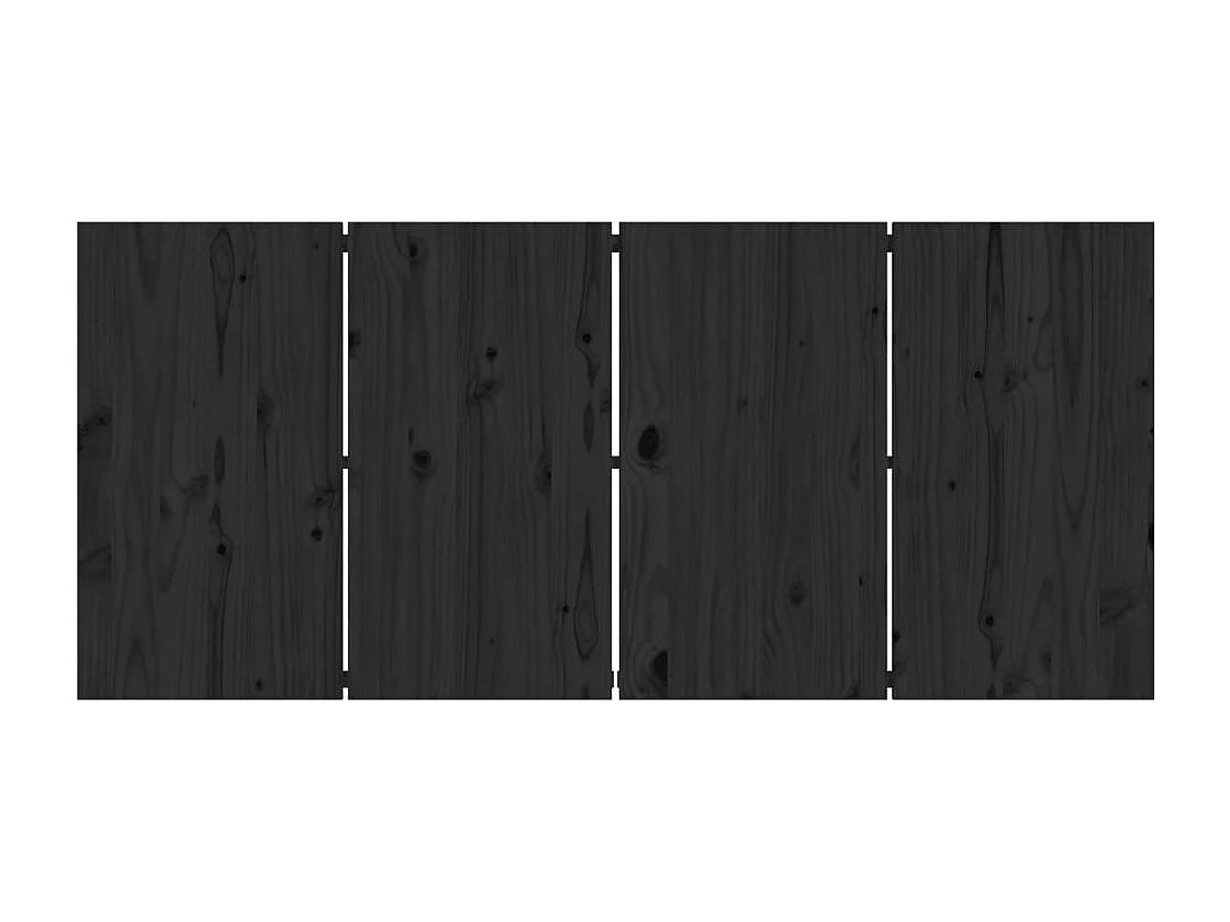 Table de bar Noir 180x80x110 cm Bois massif de pin