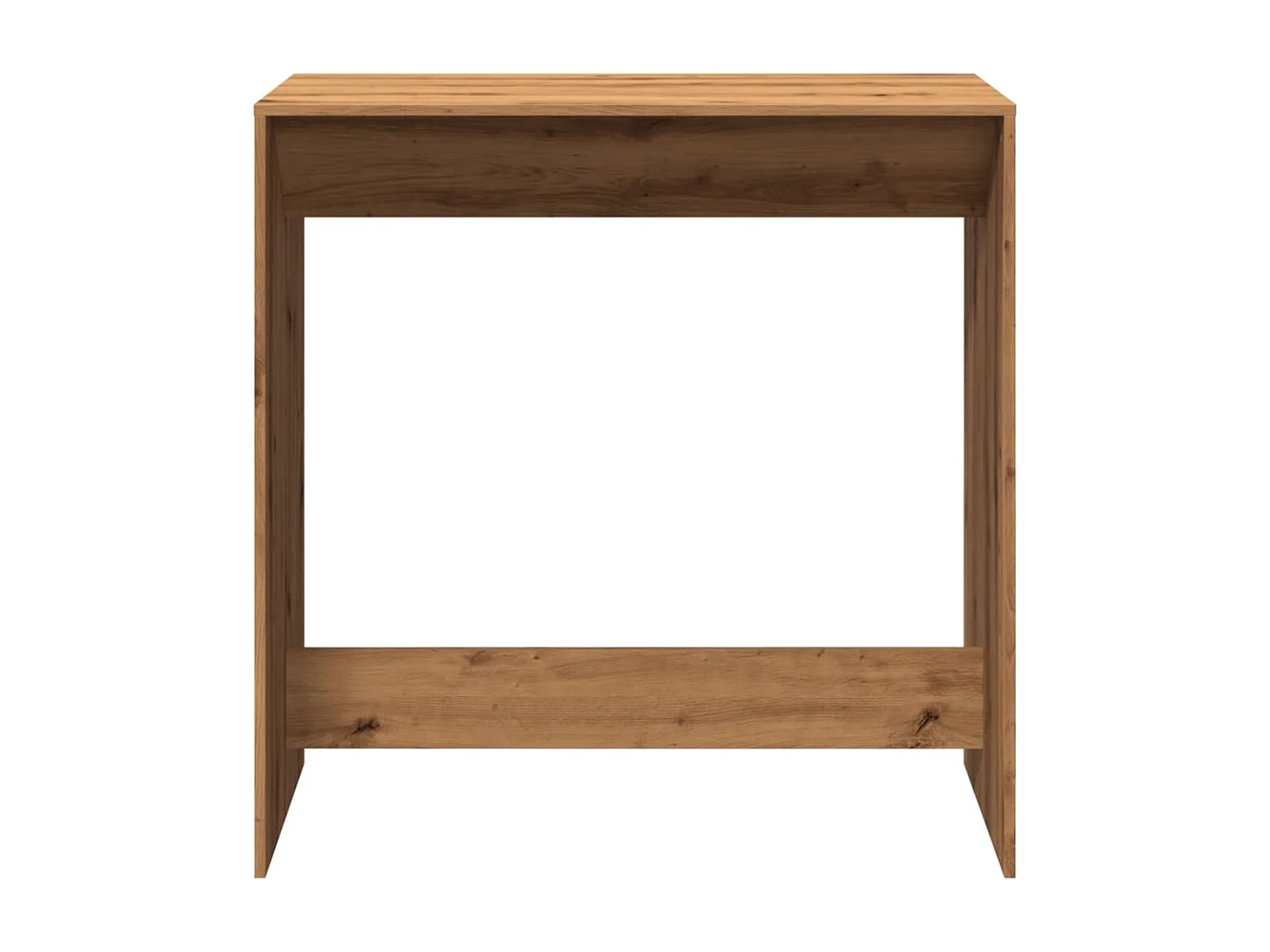 Table de bar chêne artisanal 102x50x103,5 cm bois d'ingénierie