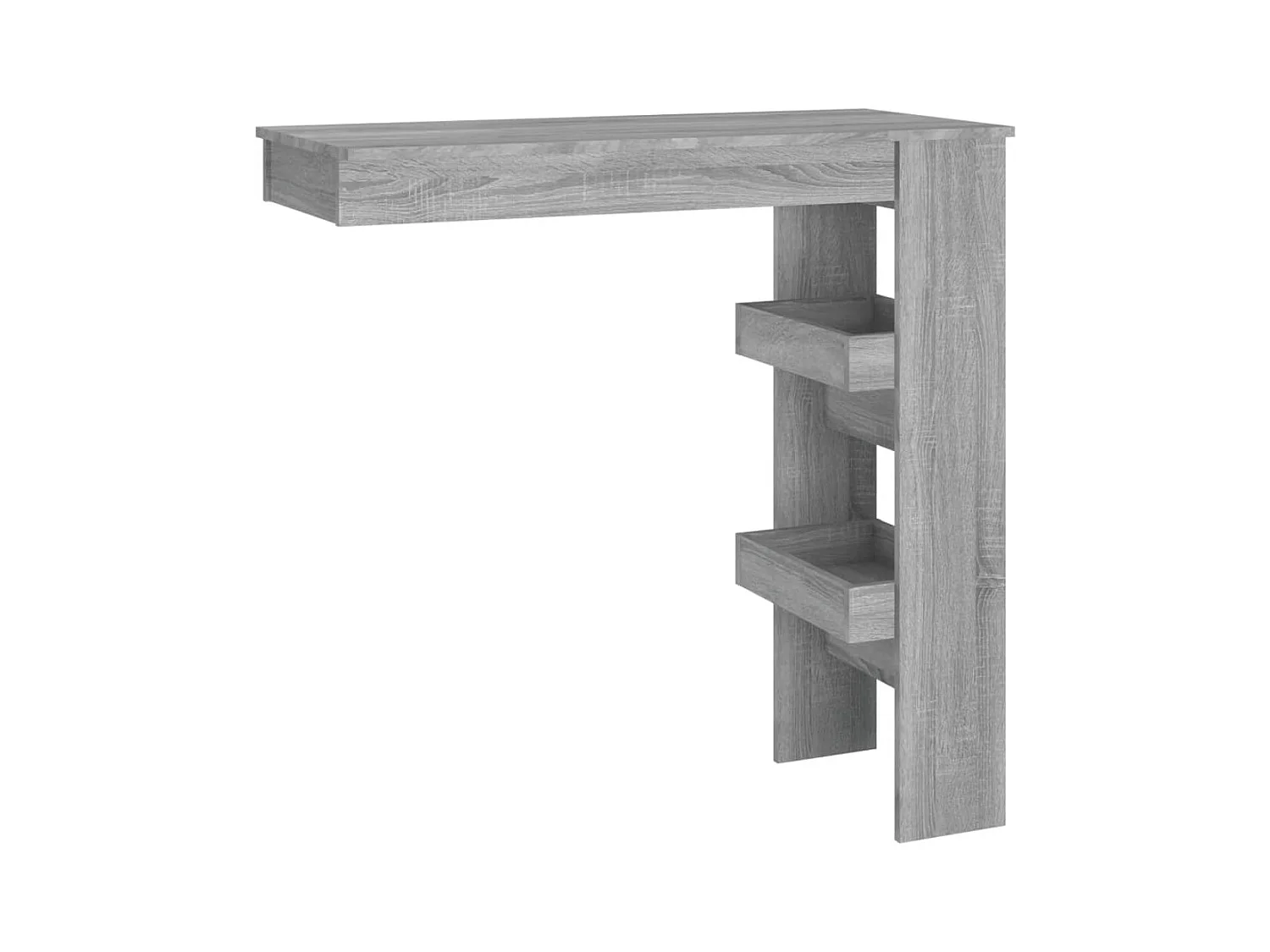 Table bar murale Sonoma gris 102x45x103,5 cm Bois d'ingénierie