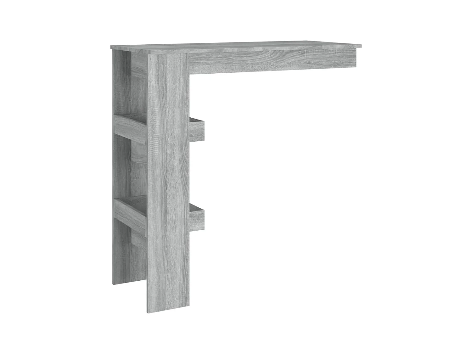 Table bar murale Sonoma gris 102x45x103,5 cm Bois d'ingénierie