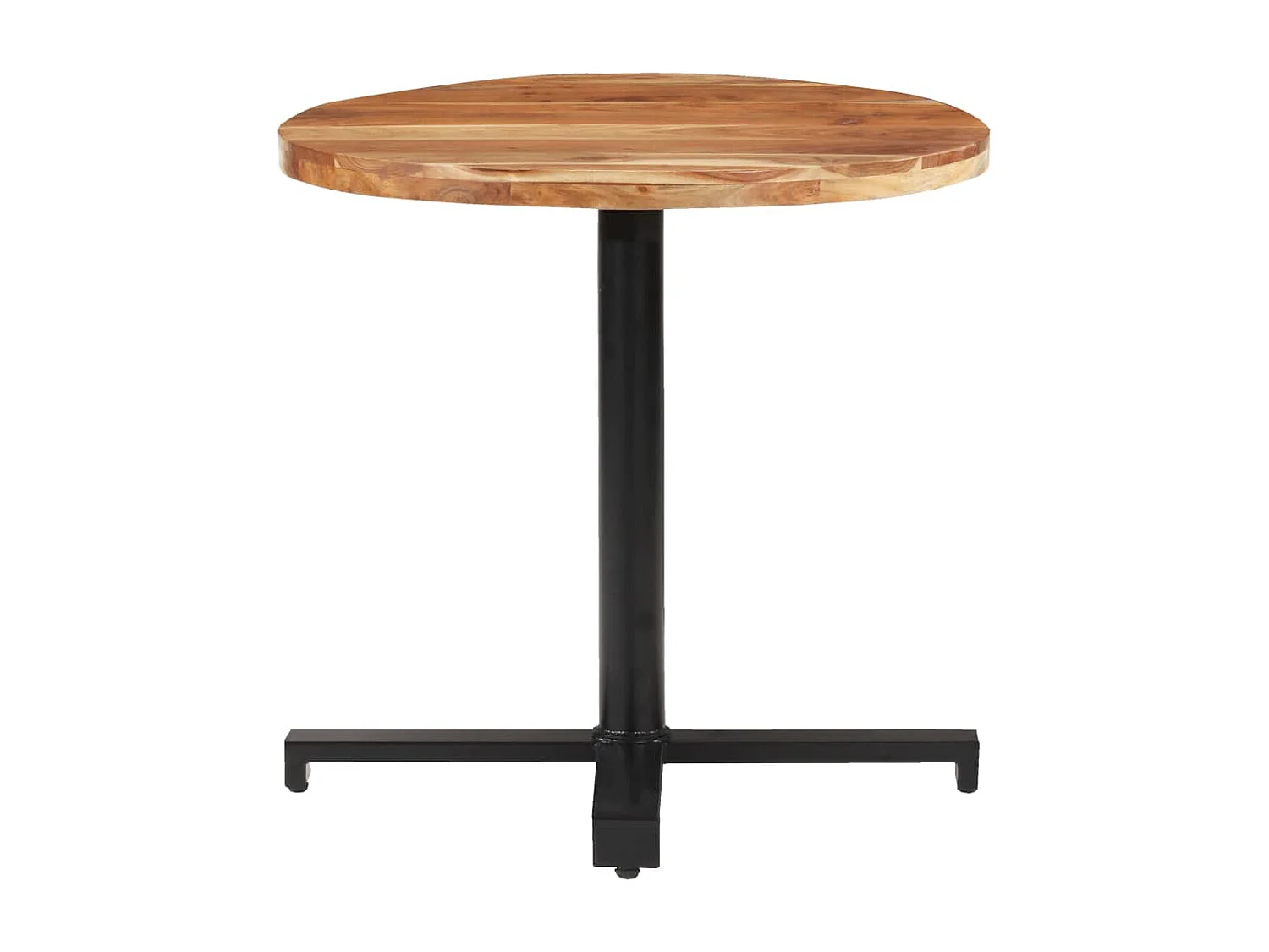 Mesa de bistrô redonda Ø80x75 cm madeira de acácia maciça