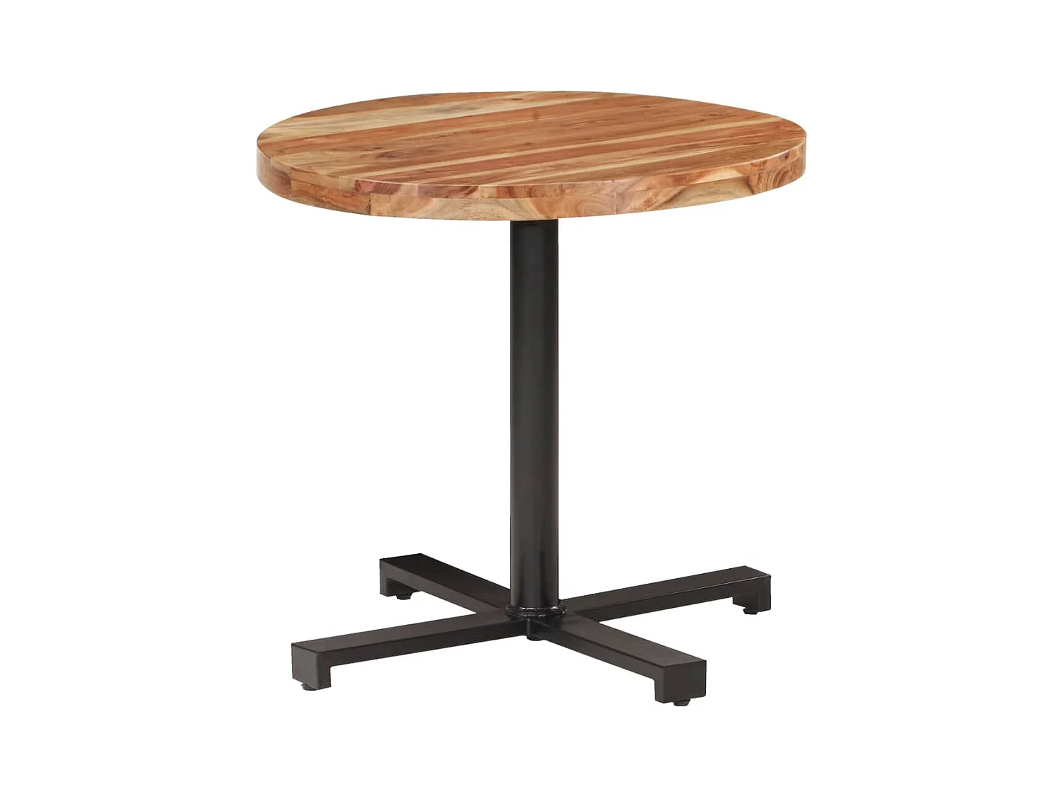 Table de bistro Ronde Ø80x75 cm Bois d'acacia massif