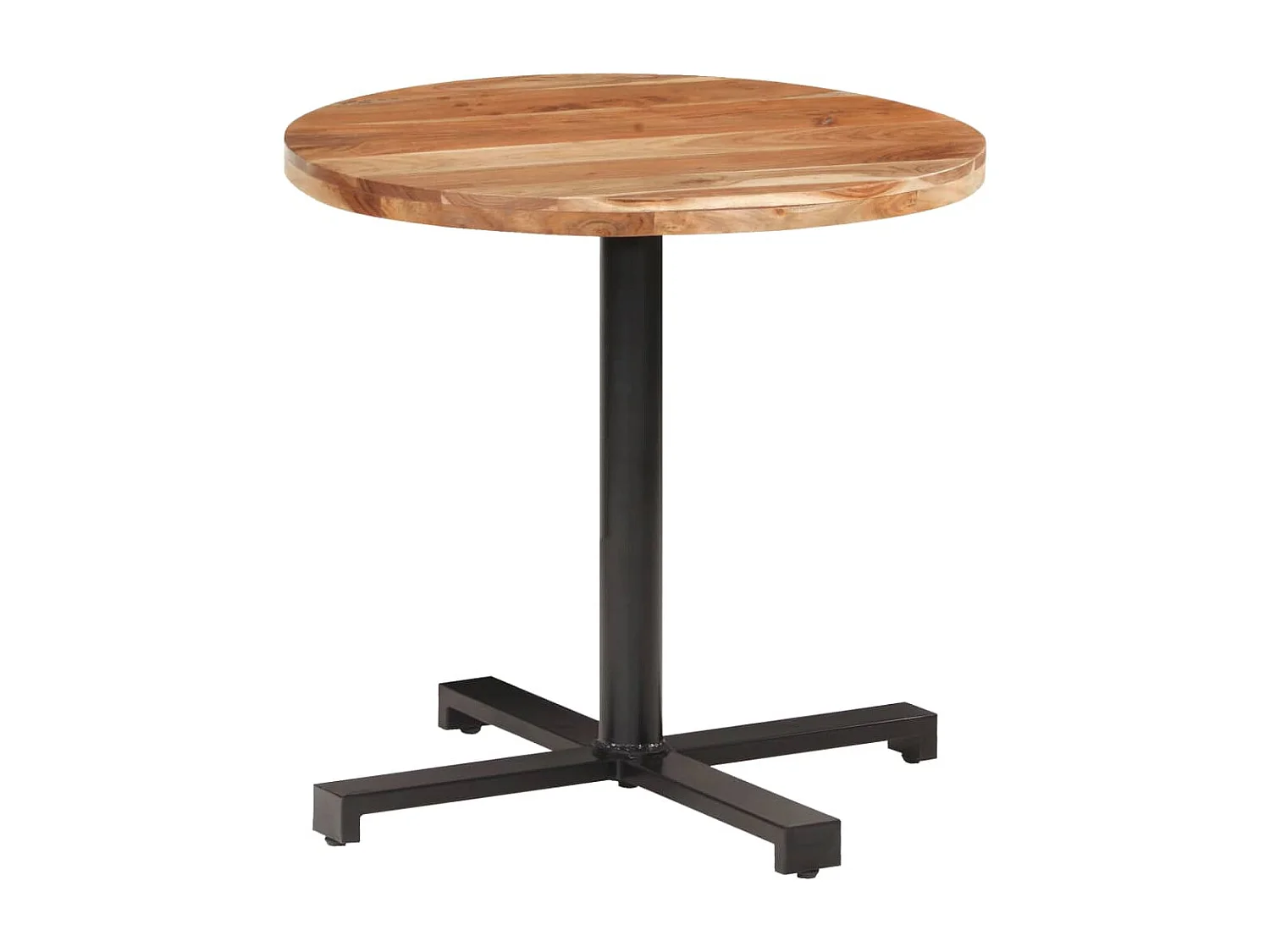 Table de bistro Ronde Ø80x75 cm Bois d'acacia massif