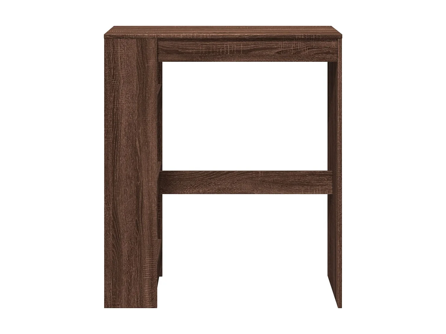 Mesa de bar com prateleiras derivados madeira carvalho castanho