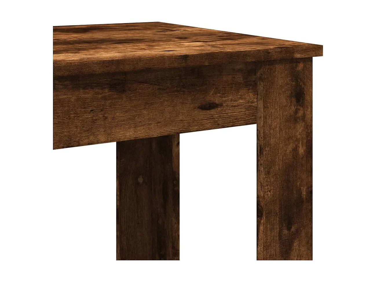 Table de bar chêne fumé 102x50x103,5 cm bois d'ingénierie