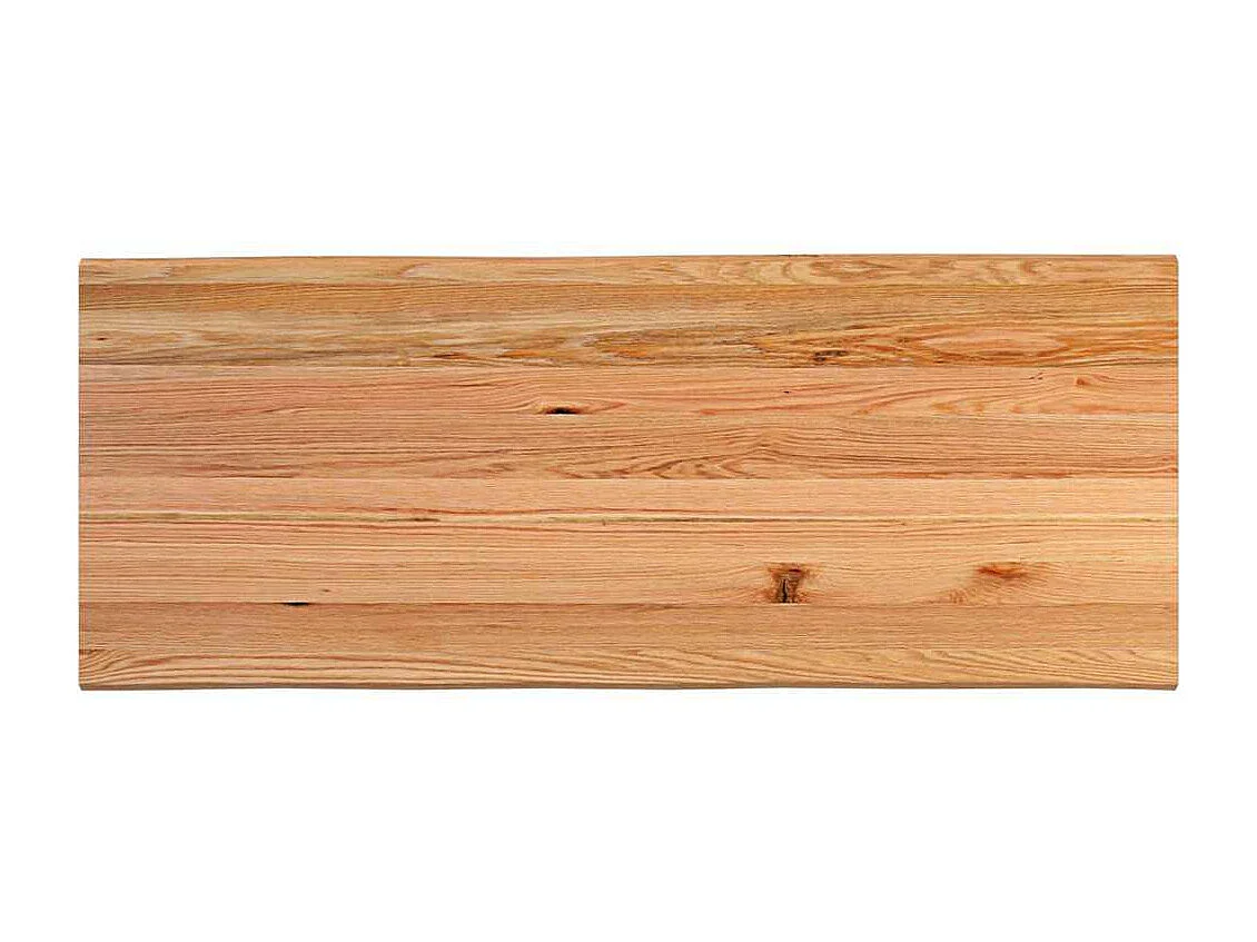 Table de bar marron clair bois de chêne massif rectangulaire