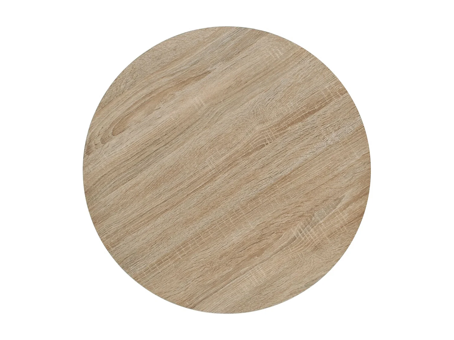 Mesa de bar bistró MDF y acero redonda 60x75 cm color roble