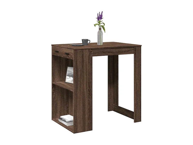 Mesa de bar 102x70x103,5 cm derivados madeira carvalho castanho