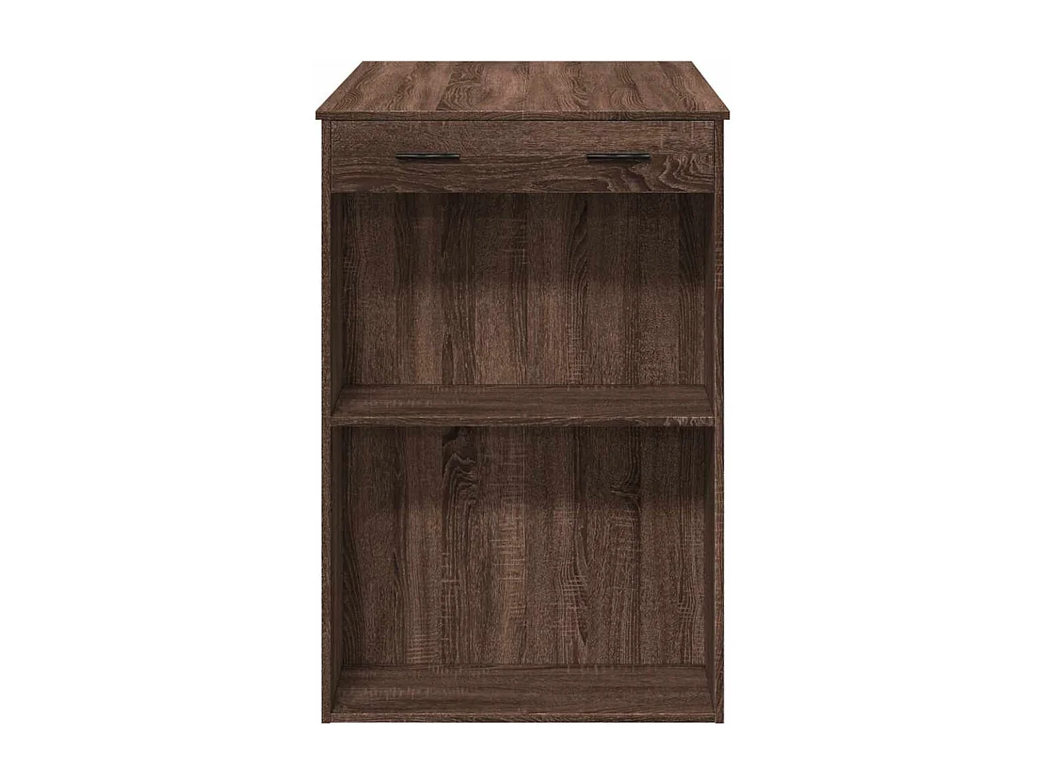 Table de bar chêne marron 102x70x103,5 cm bois d'ingénierie