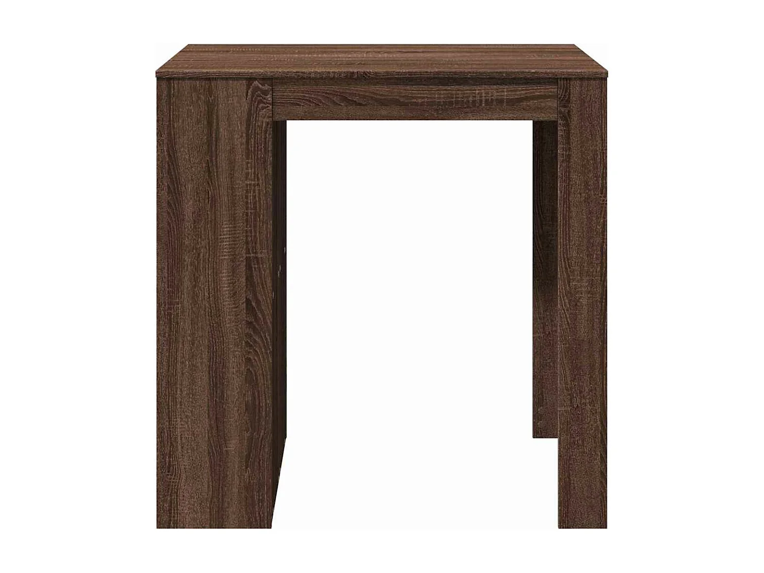 Mesa alta de bar madera ingeniería marrón roble 102x70x103,5 cm