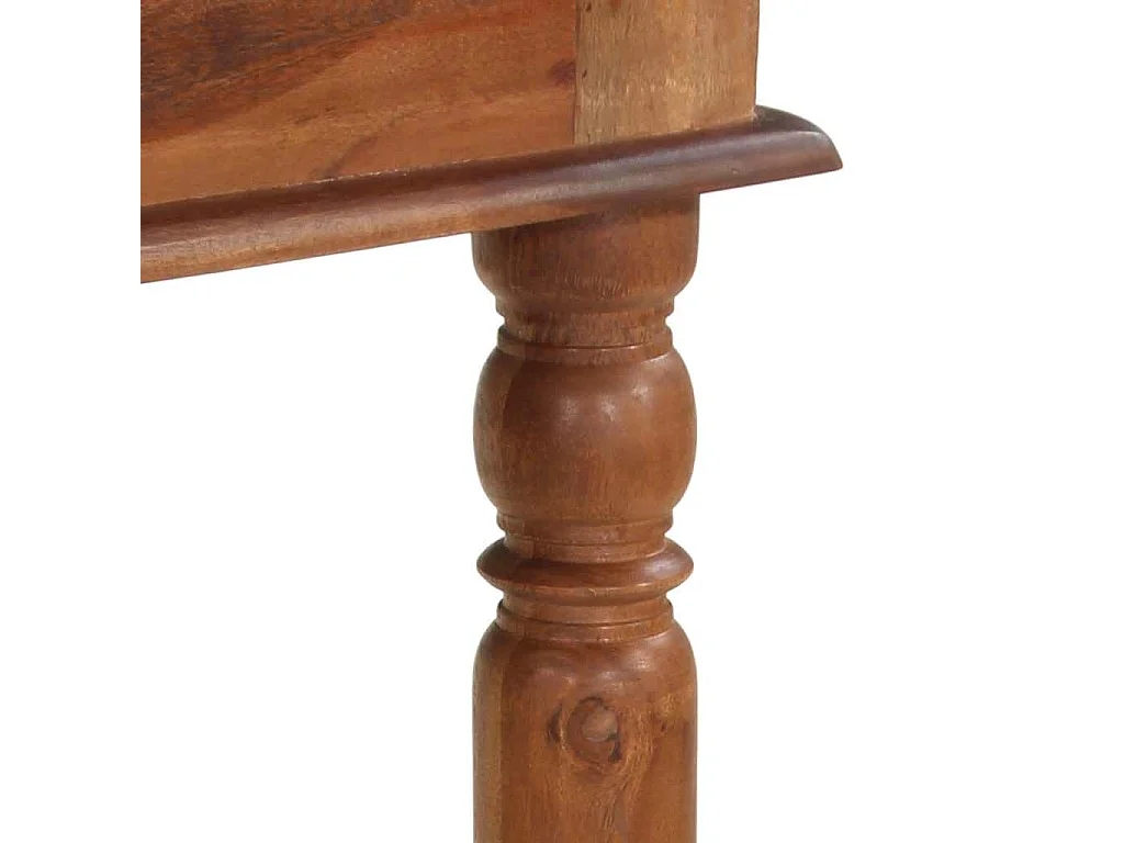 Mesa alta de madera maciza de acacia 120x60x107 cm