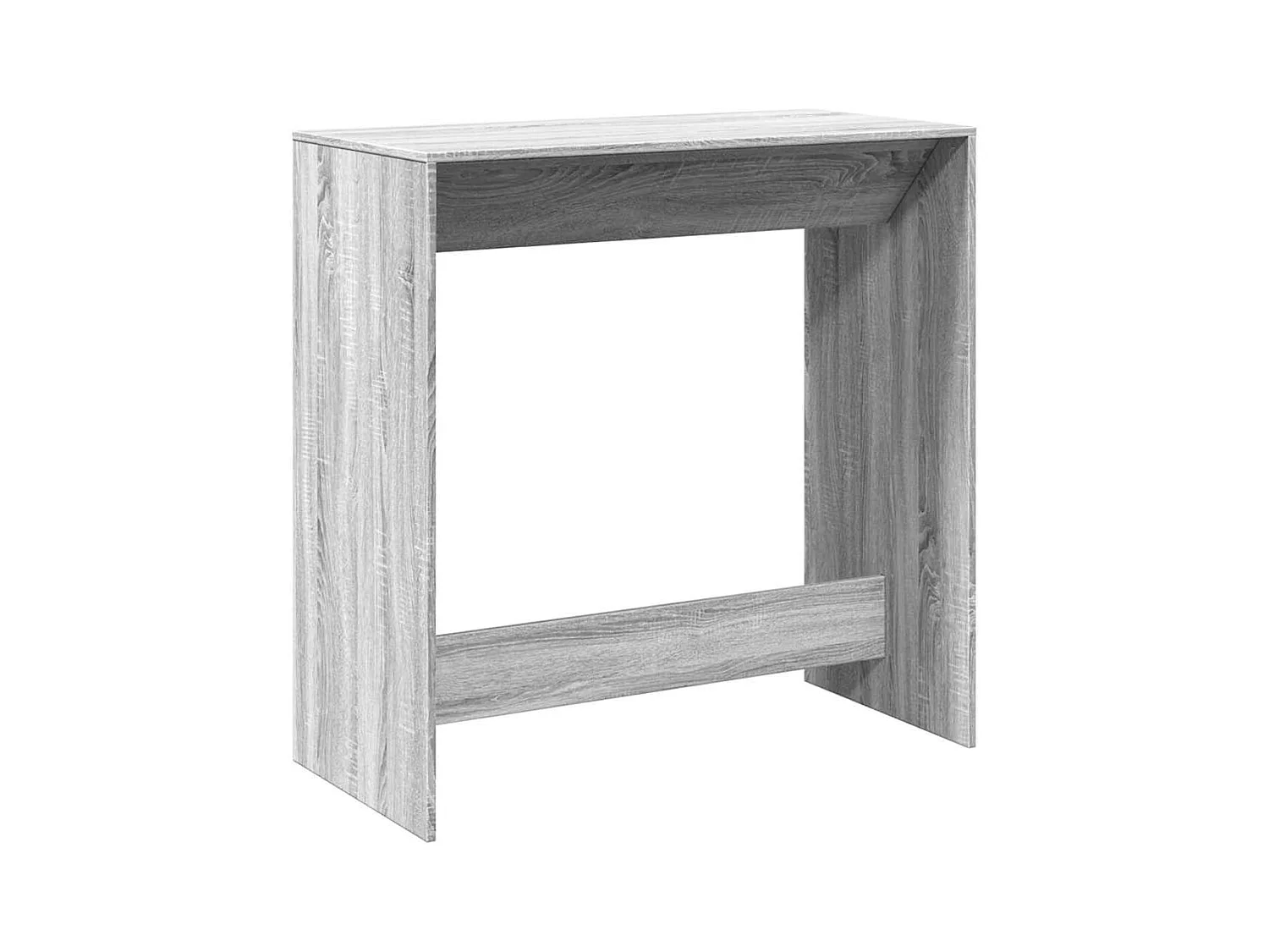 Mesa alta de bar madera ingeniería gris Sonoma 102x50x103,5 cm